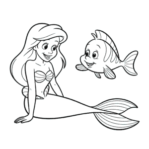Dessin Facile Ariel et Polochon