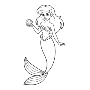 Dessin Facile Ariel, Princesse Disney