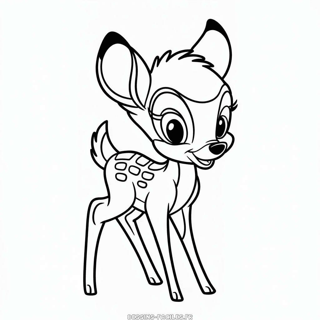 Dessin Facile Bambi Disney