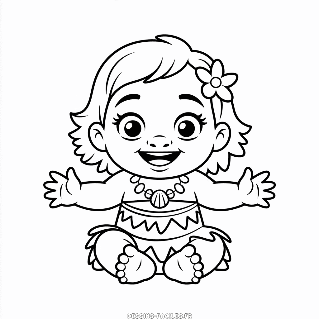 Dessin Facile Bébé Vaiana