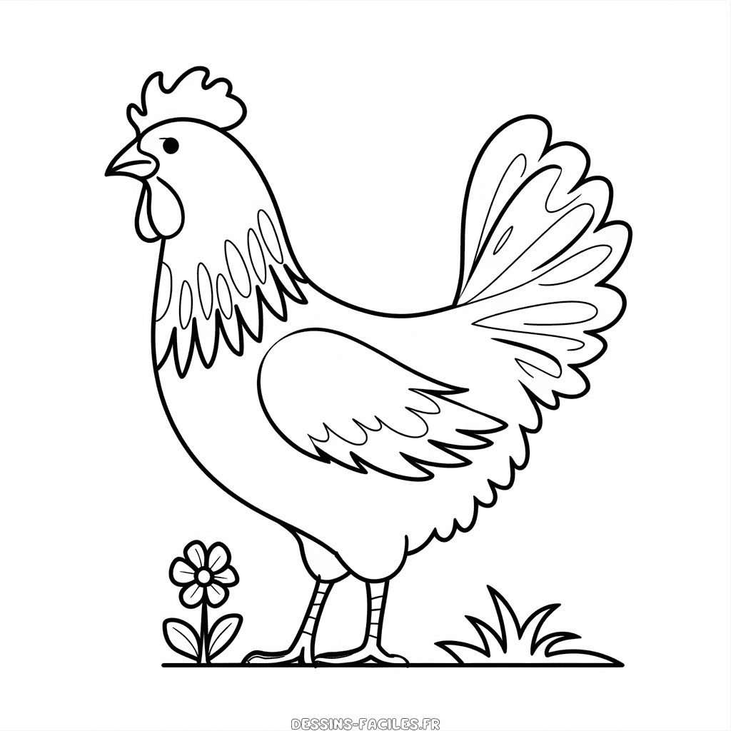 Dessin Facile Belle Poule