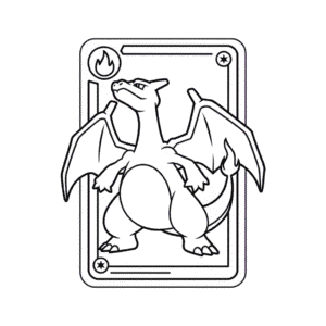 Dessin Facile Carte Pokémon Dracaufeu
