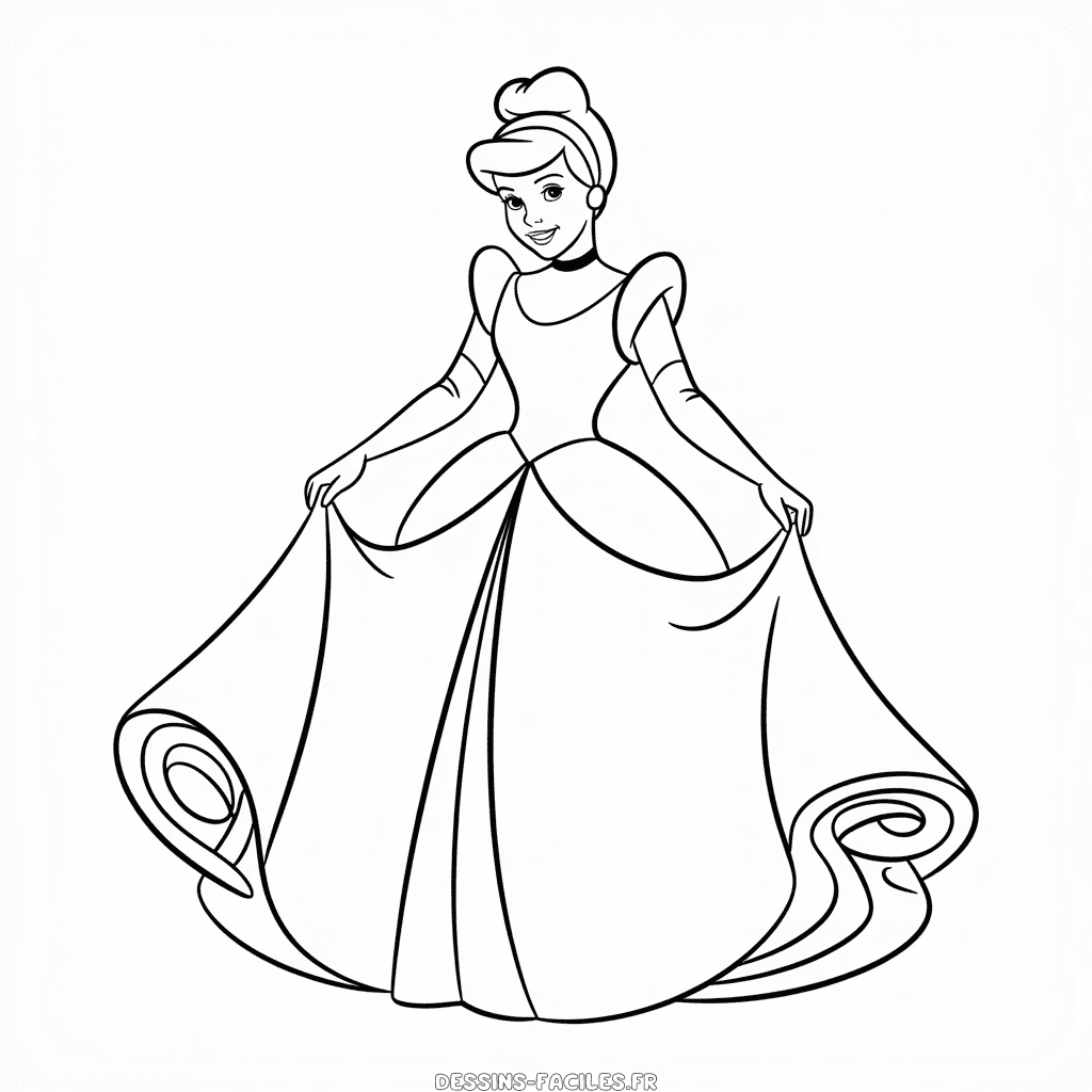 Dessin Facile Cendrillon Disney