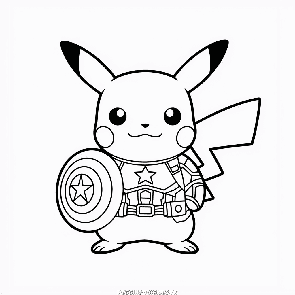 Dessin Facile Cosplay Pikachu