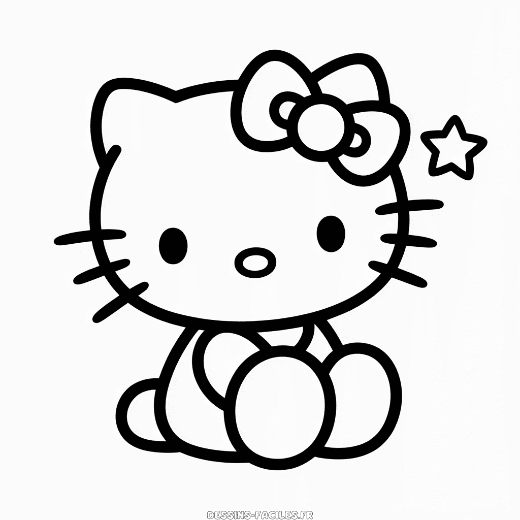 Dessin Facile Kawaii Hello Kitty