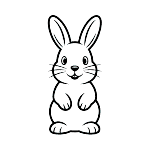 Dessin Facile Lapin imprimable
