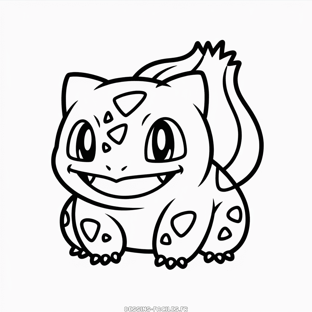 Dessin Facile Mignon Bulbizarre Pokémon