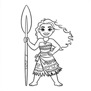 Dessin Facile Personnage Vaiana