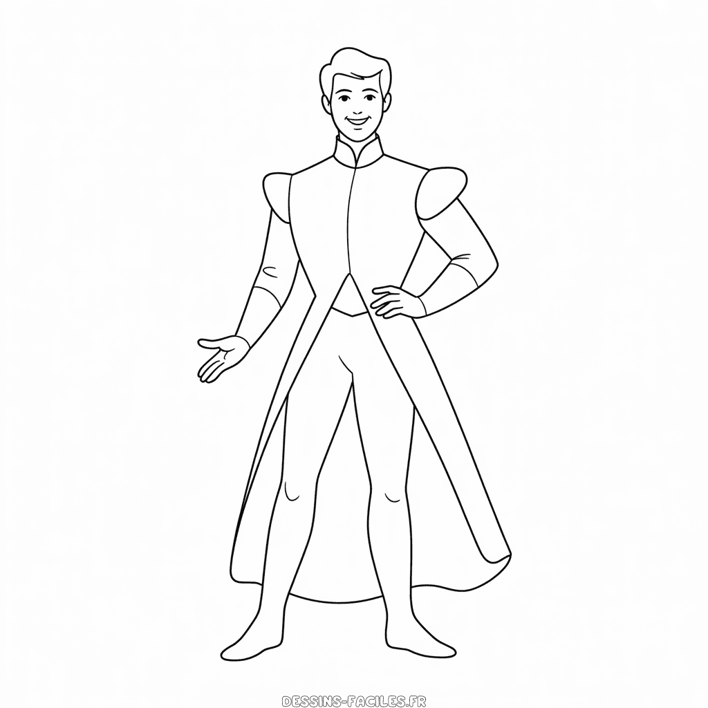 Dessin Facile Prince de Cendrillon