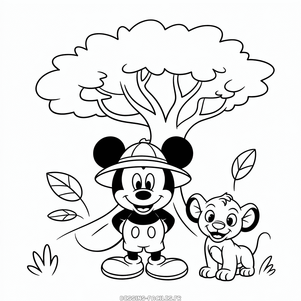 Dessin Facile Royaume Animal Disney