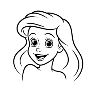 Dessin Facile Visage d'Ariel