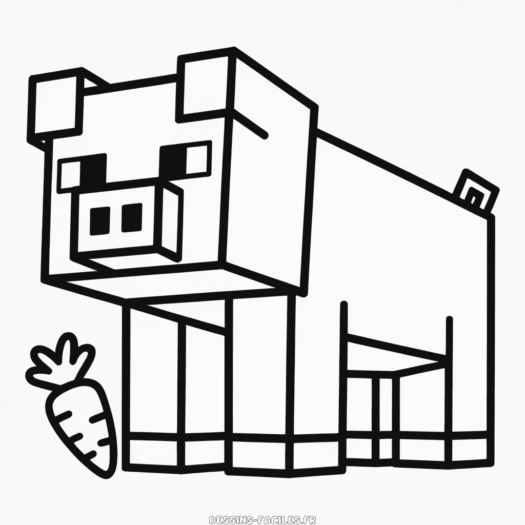 Dessin Facile Animal Minecraft