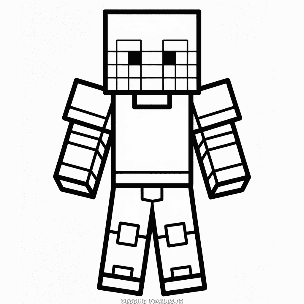Dessin Facile Armure Minecraft