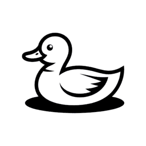 Dessin Facile Canard Flottant