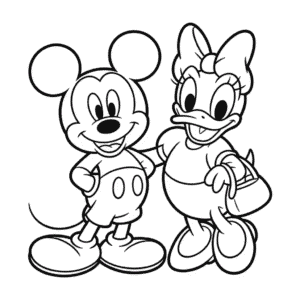 Dessin Facile Daisy Duck et Mickey