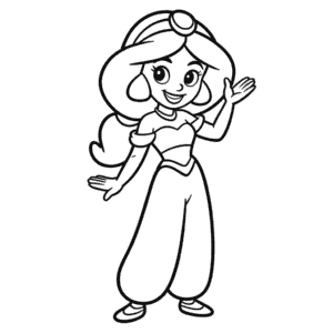 Dessin Facile Dessin Animé Princesse Jasmine