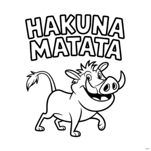 Dessin Facile Hakuna Matata Le Roi Lion
