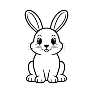 Dessin Facile Lapin pour enfants