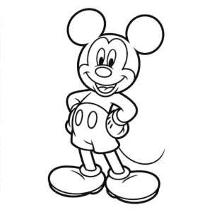 Dessin Facile Mickey Classique