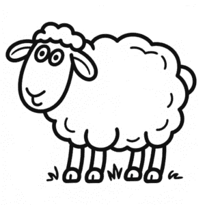Dessin Facile Mouton noir