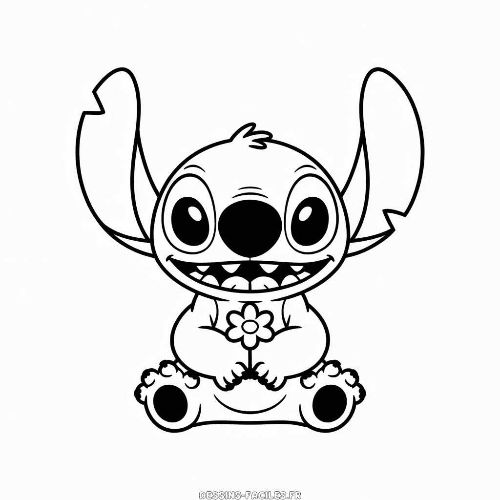Dessin Facile Stitch mignon