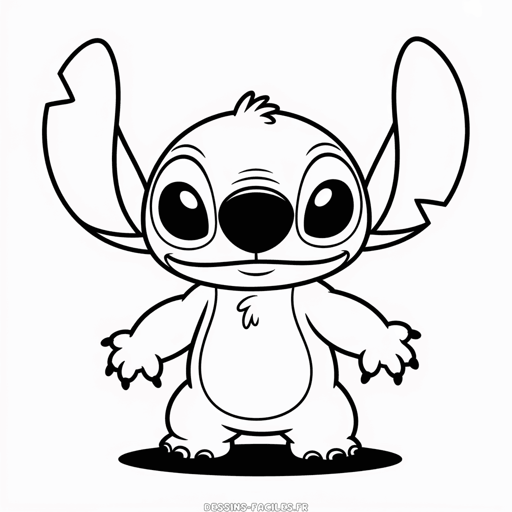 Dessin Facile Stitch Rose
