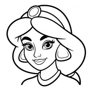 Dessin Facile Visage de Jasmine