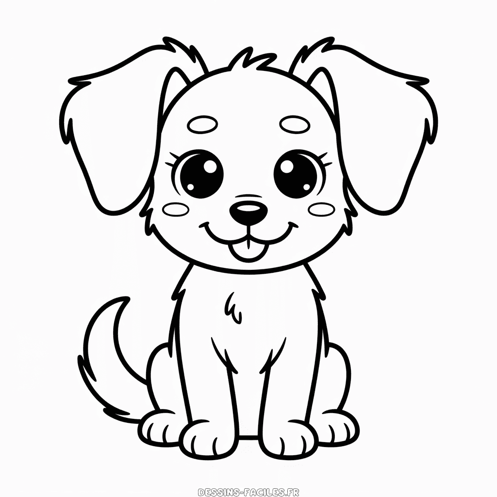 Dessin Facile Chien Animé