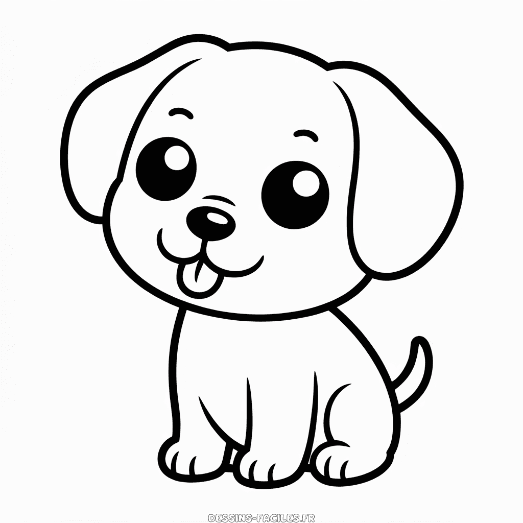 Dessin Facile Chien Chibi