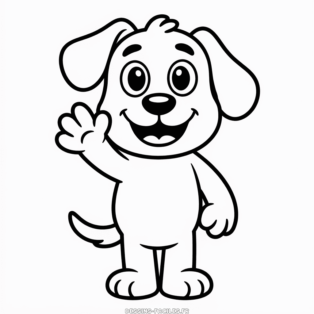 Dessin Facile Chien Dessin Animé