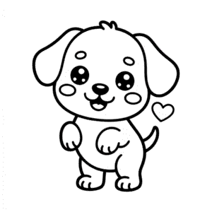Dessin Facile Chien Kawaii Mignon