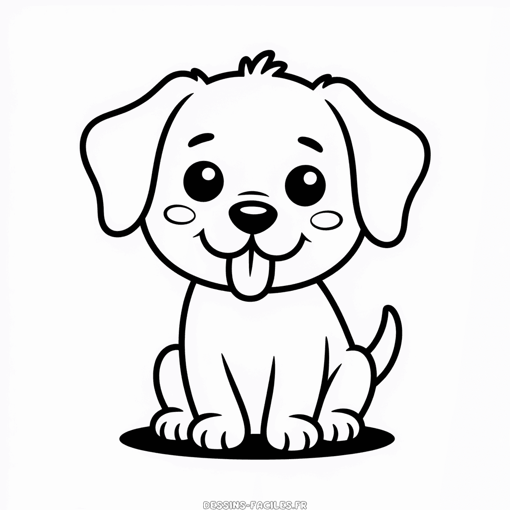 Dessin Facile Chien Mignon