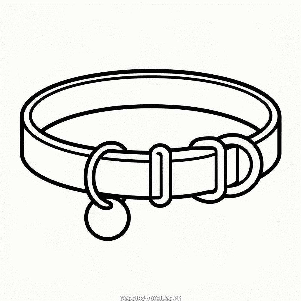 Dessin Facile Collier pour Chien