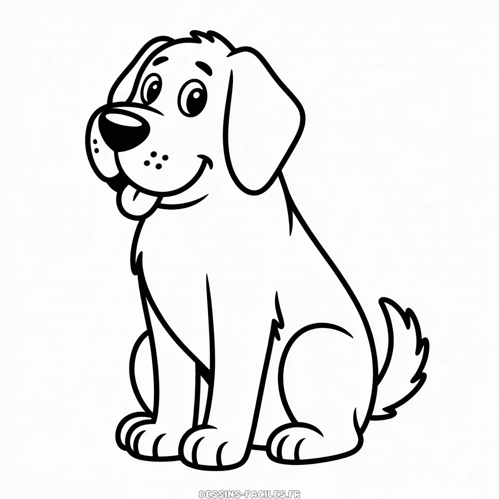 Dessin Facile Grand Chien