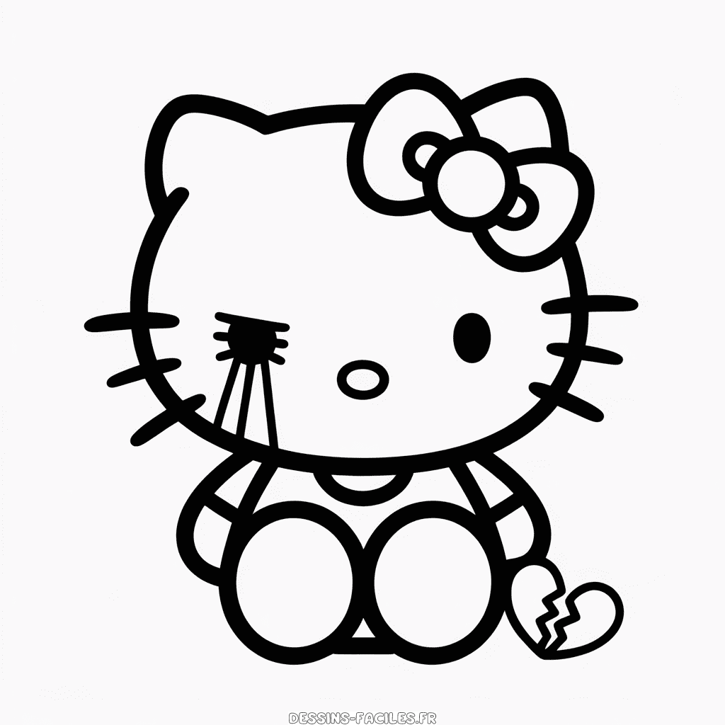 Dessin Facile Hello Kitty Emo