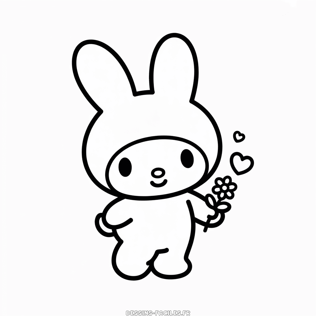 Dessin Facile Hello Kitty My Melody