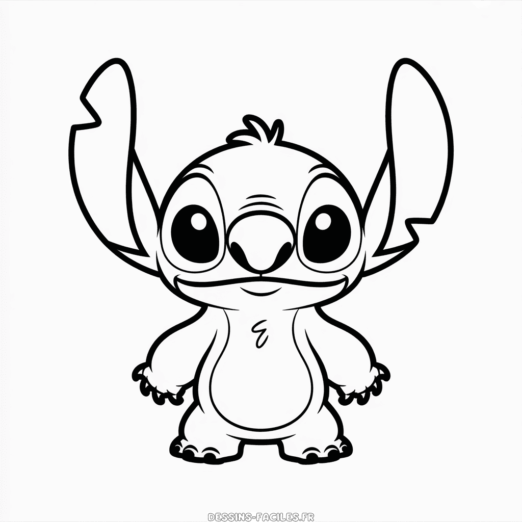 Dessin Facile Lilo et Stitch