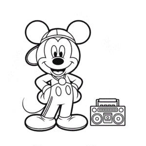Dessin Facile Mickey Gangsta