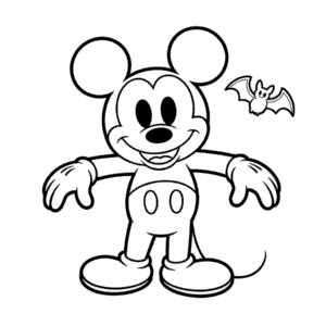 Dessin Facile Mickey Mouse Effrayant