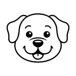 Dessin Facile Visage de Chien