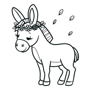 Dessin Facile Âne Magnifique