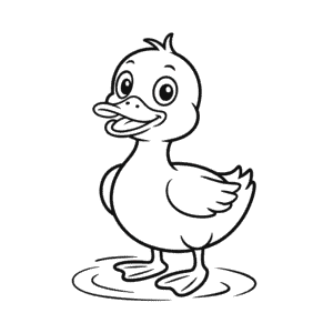 Dessin Facile Canard dessin animé