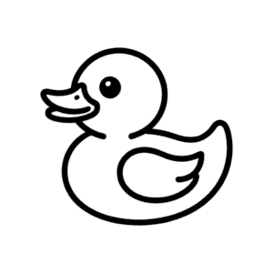 Dessin Facile Canard en caoutchouc