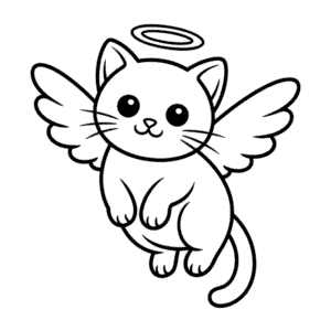 Dessin Facile Chat Ange