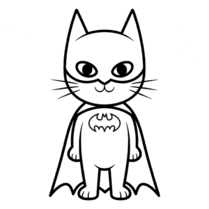 Dessin Facile Chat Batman