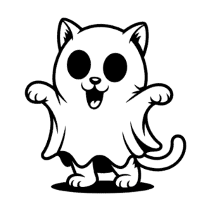 Dessin Facile Chat Cartoon d'Horreur