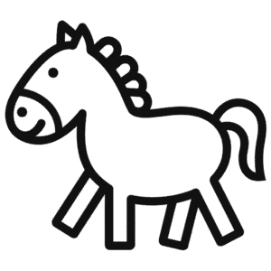Dessin Facile Cheval dessin animé