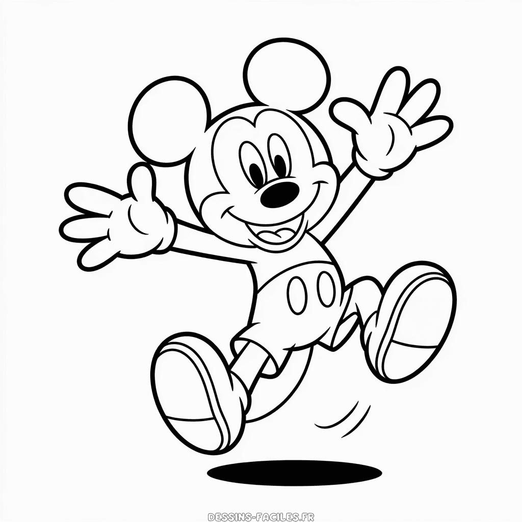 Dessin Facile Dessin Animé Mickey