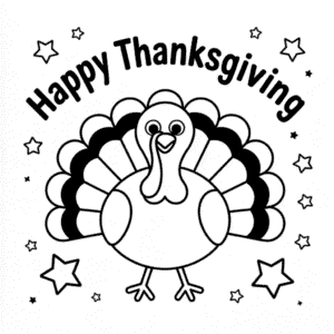 Dessin Facile Dinde de Thanksgiving