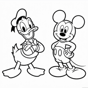 Dessin Facile Donald Duck et Mickey